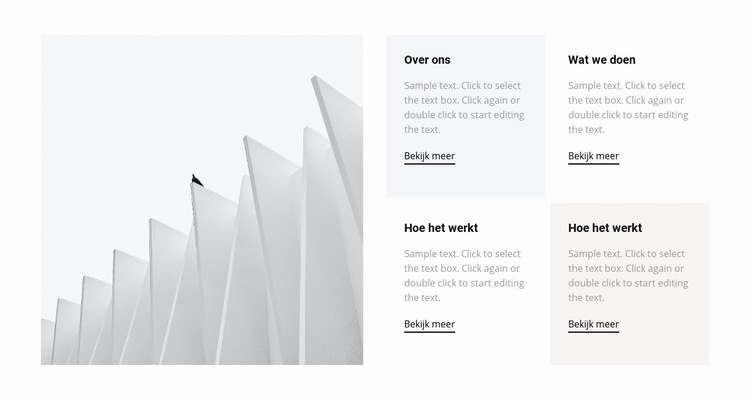 Over ons werk Html Website Builder