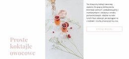 Koktajle Owocowe - Bezpłatny Projekt Strony Internetowej