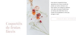 Coquetéis De Frutas - Página De Destino Gratuita, Modelo HTML5
