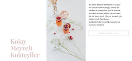 Meyve Kokteylleri - HTML5 Şablonu