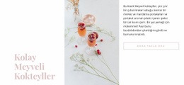 Meyve Kokteylleri Şablon
