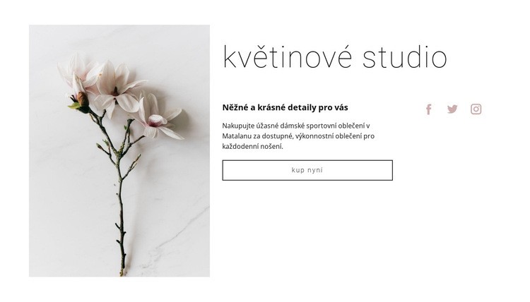 Květinový salon Šablona HTML