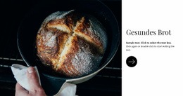 Gesundes Brot – Website-Mockup-Vorlage