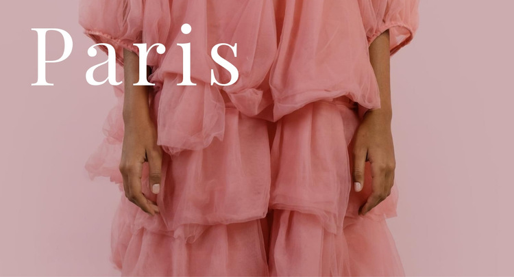 Pariser Modewoche Website-Vorlage