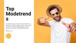 Top Modetrends - Gebrauchsfertige Landingpage