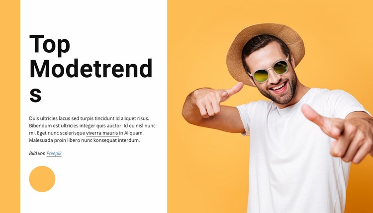 Top Modetrends Landing Page