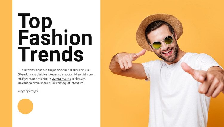 Top fashion trends Elementor Template Alternative