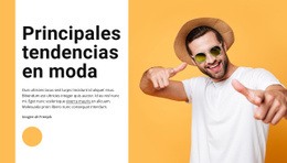 Principales Tendencias De Moda Plantilla De Sitio Web