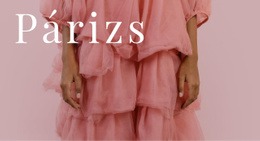 Párizsi Divathét - Személyes Webhelysablonok
