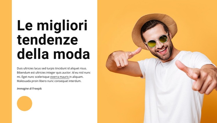 Le migliori tendenze della moda Modelli di Website Builder