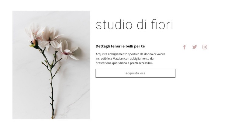 Salone di fiori Progettazione di siti web