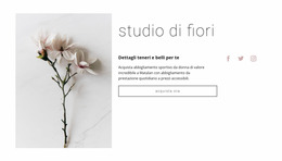 Salone Di Fiori - Modello Di Sito Web Joomla