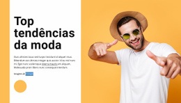 Principais Tendências Da Moda - Melhor Design De Site