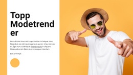Toppmodetrender - Nedladdning Av HTML-Mall