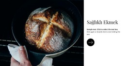 Sağlıklı Ekmek - Web Sitesi Maket Şablonu