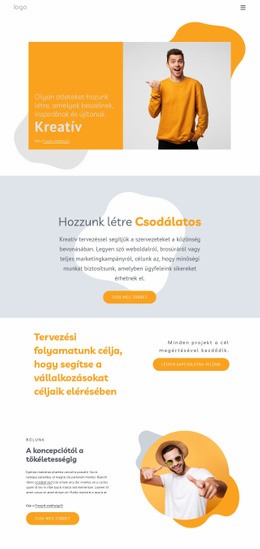 Emlékezetes Weboldalakat Készítünk – Webhelytervező Sablon