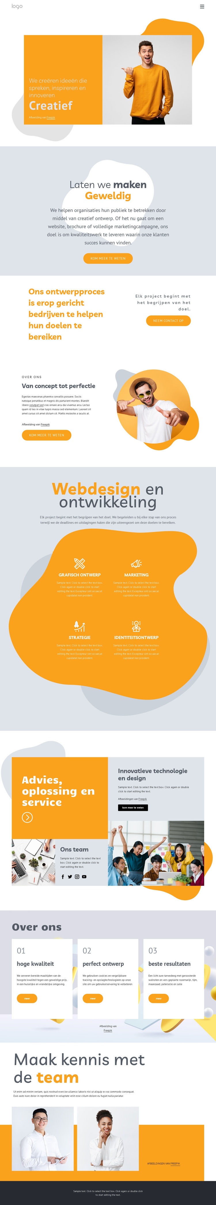 We maken gedenkwaardige websites Website ontwerp