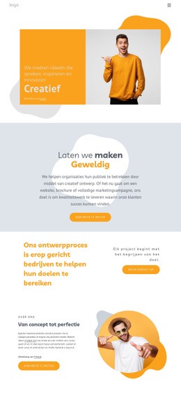 We Maken Gedenkwaardige Websites - Website-Ontwerpsjabloon