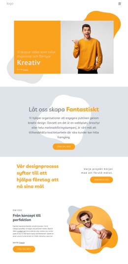 Gratis Designmall För Vi Skapar Minnesvärda Webbplatser