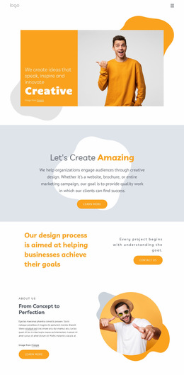 Multipurpose Web Page Design For We Create Memorable Websites