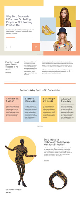 Zara Success - Free Download HTML5 Template