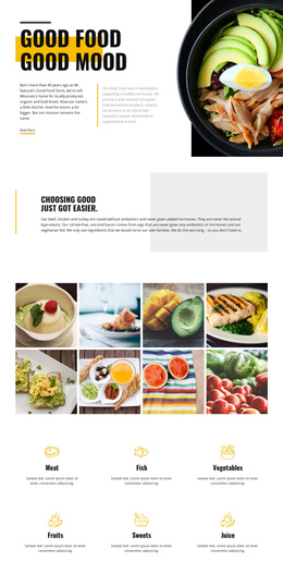 Good Mood Good Food Joomla Template 2024