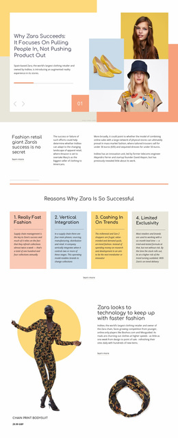 Zara Success - Custom Website Design