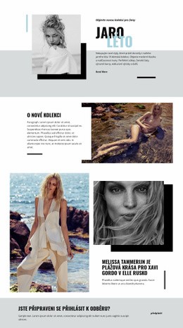 Bootstrap HTML Pro Plážová Móda