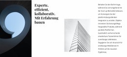 Architekturbüro – Responsive Einseitenvorlage