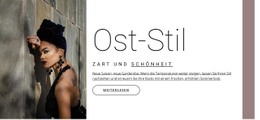Oststil - HTML5-Vorlage Für Eine Seite