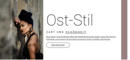 Responsive Webvorlage Für Oststil