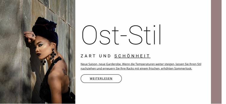 Oststil Website design