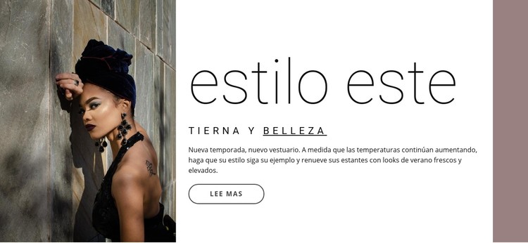 Estilo oriental Plantilla CSS