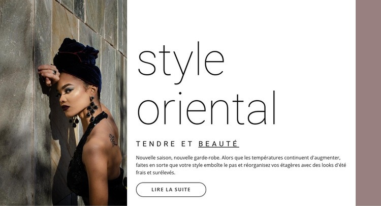 Style oriental Modèles de constructeur de sites Web