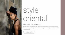 Style Oriental - Thème De La Page