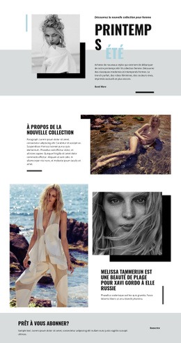 Mode De Plage - Page De Destination Simple