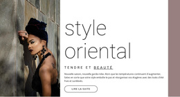 Style Oriental - Modèle WordPress