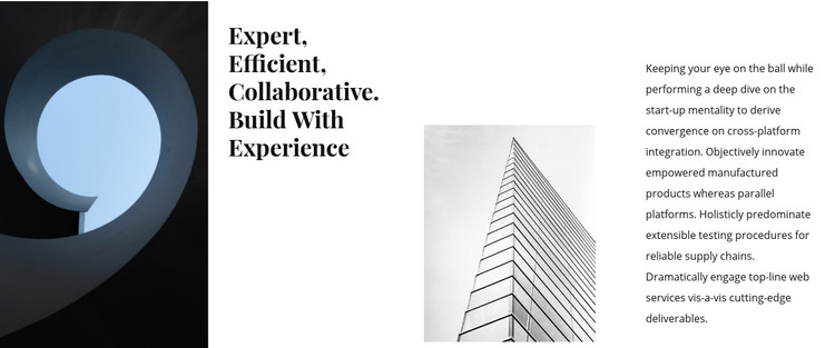 Architecture building agency Homepage Design