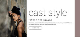 Responsive HTML For East Style