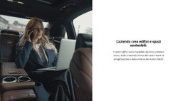 Donna D'Affari - Mockup Del Sito Web Scaricabile Gratuitamente