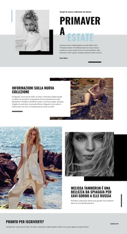 Bootstrap HTML Per Moda Da Spiaggia