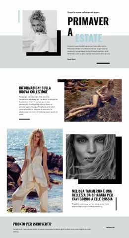 Moda Da Spiaggia - Modello Di Pagina HTML5