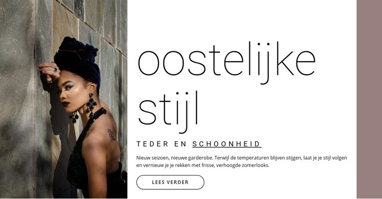 Oost-stijl HTML5-sjabloon