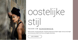 Oost-Stijl - WordPress-Sjabloon