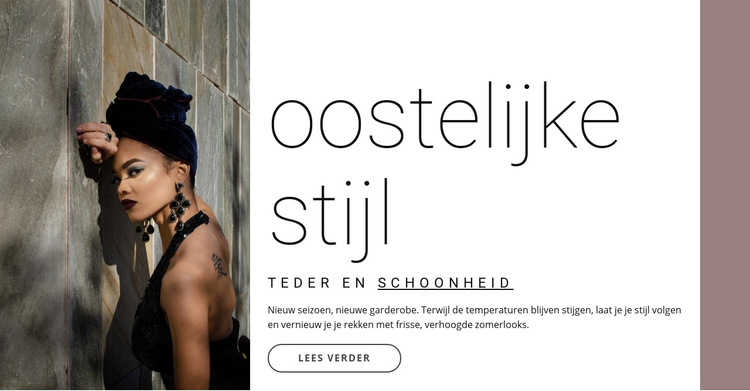 Oost-stijl Website sjabloon