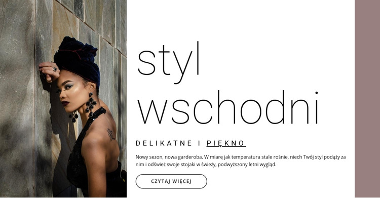 Styl wschodni Szablon witryny sieci Web