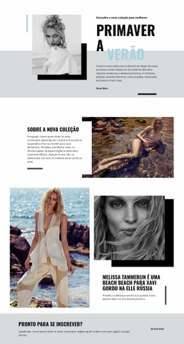 Design De Site Multifuncional Para Moda Praia