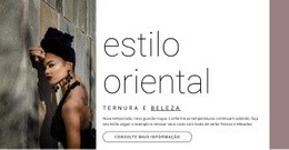 Estilo Oriental - Protótipo De Site