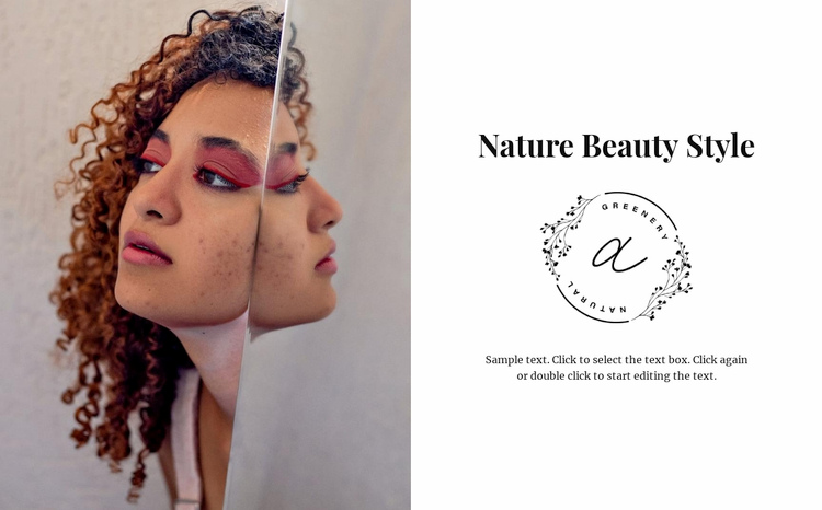 Afro beauty Squarespace Template Alternative