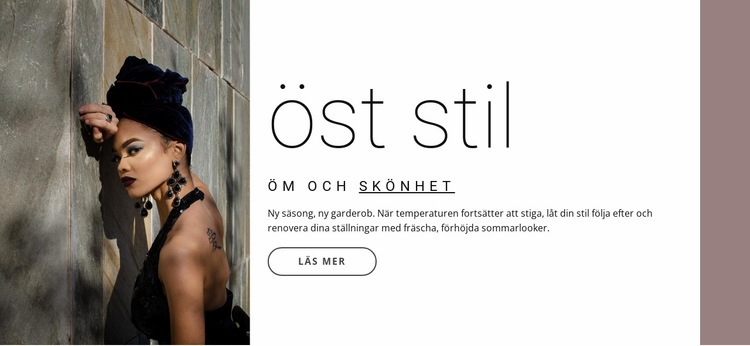 Östlig stil Hemsidedesign